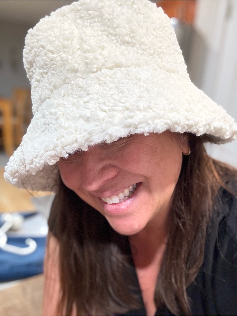 Lack Of Color~ Teddy Sherpa Bucket Hat - Cream